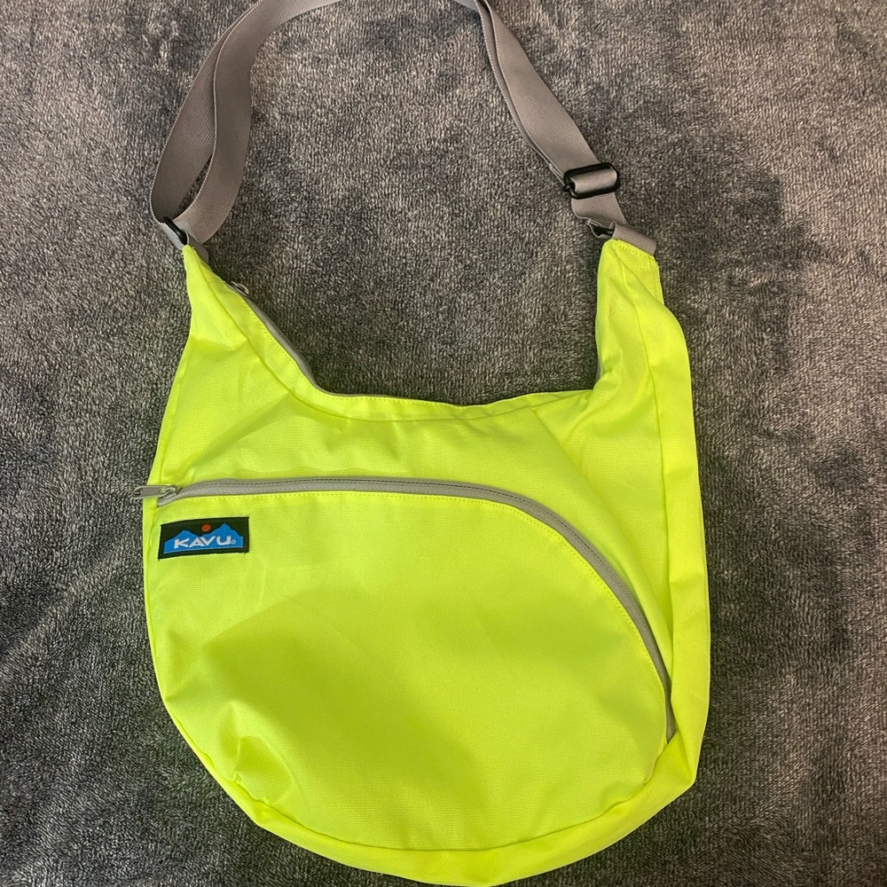 Kavu Singapore Satchel Bright Yellow Crossbody Bag